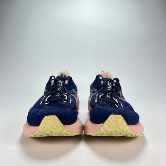 ASICS Novablast 5 Dark Blue Pink Lightweight Running Shoes 1012B765 Women's Sz 8 - Picture 2 of 11